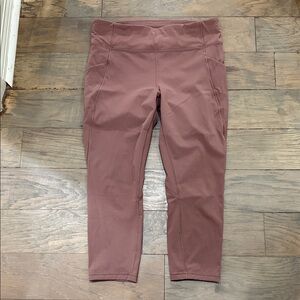 Lululemon Time to Sweat Crop Leggings Size 12